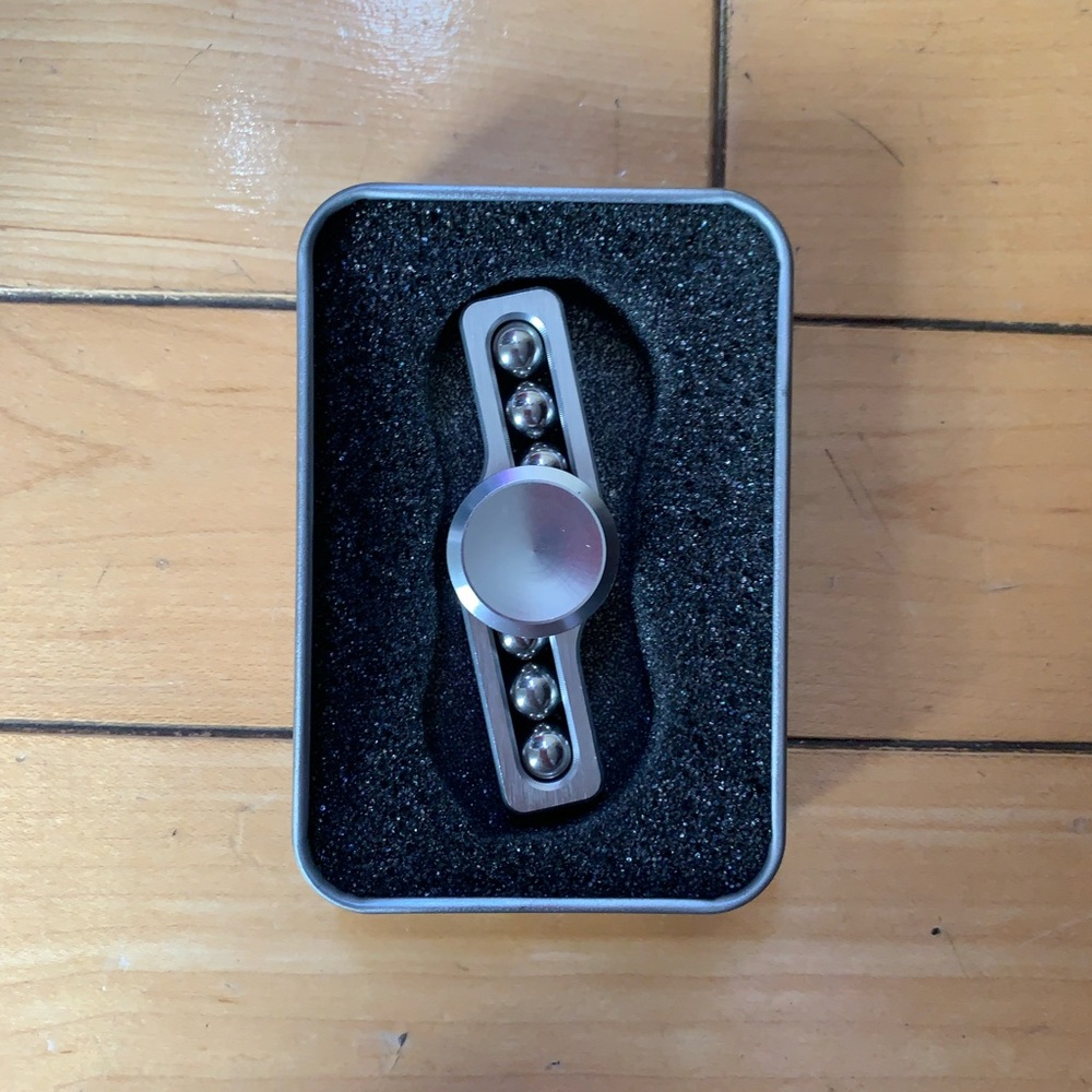 Silver Metal Fidget Spinner